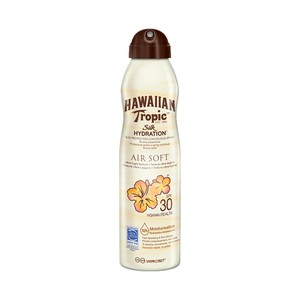 HAWAIIAN TROPIC Bruma seca de aceite solar en spray, con factor de protección 30 (alto) HAWAIIAN TROPIC Silk hydration 177 ml.