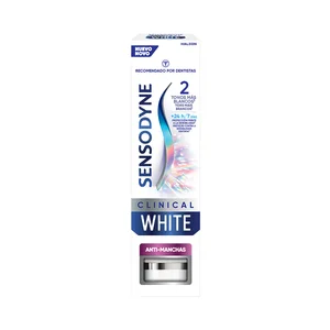 SENSODYNE Clinical white Pasta de diente blanqueante y anti-manchas 75 ml.