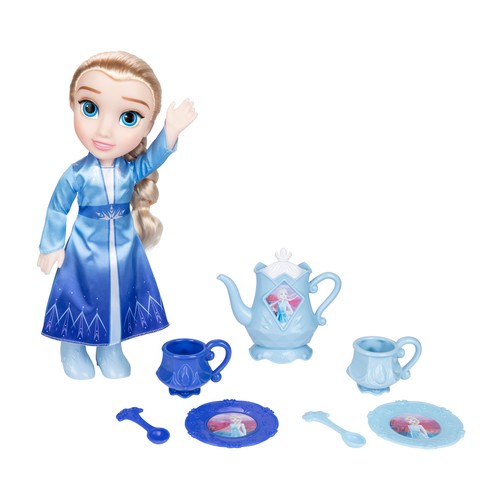 Pack Muñeca Elsa Frozen 38cm con Juego de té, Disney +3 Años JAKKS