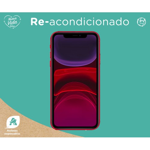 Apple iPHONE 11 128GB rojo (REACONDICIONADO), 15,4cm (6,1").
