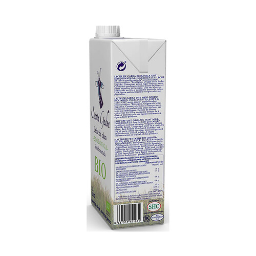 SANTA GADEA Leche de cabra ecológica Pack de 6 botellas de 1 L.