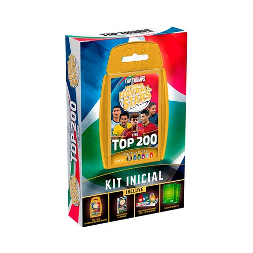 Juego de cartas Fútbol mundial - top 200 - Starter kit. TOPTRUMPS.