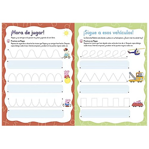 Libro pizarra: primeras letras con Peppa Pig, VV. AA. Género: actividades. Editorial Beascoa.