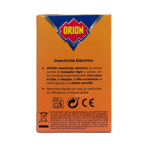 ORION Insecticida eléctrico antimosquitos (común y tigre) + 2 recambios.