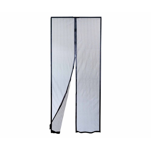 Mosquitera cortina para puerta, magnetica, gris oscuro 100x220cm, PRODUCTO ALCAMPO.