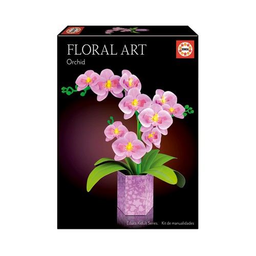 EDUCA 20135, Puzzle 3D Orquídea Arte Floral, modelos surtidos +8 Años