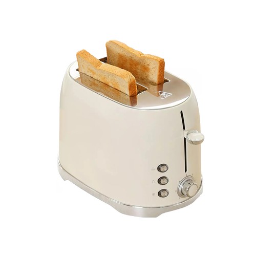 Tostador QILIVE Retro Q.5753, 2 ranuras, 7 niveles de tostado, bandeja recogemigas.
