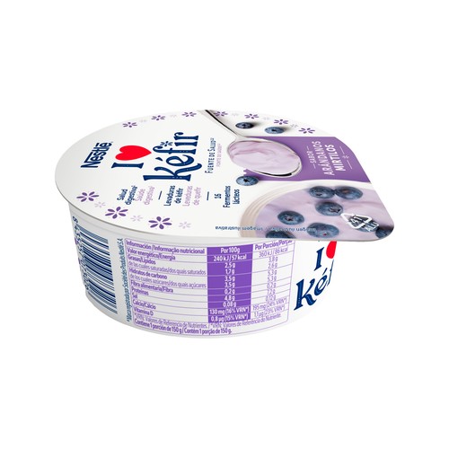NESTLÉ Kéfir con sabor a arándanos 150 g.