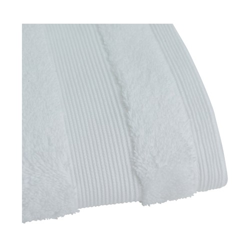 Toalla lisa de tocador color blanco, 650g/m², ACTUEL.