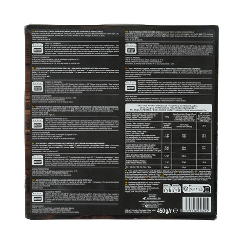 PRODUCTO ALCAMPO Pizza de mozarella, cheddar, cebolla roja y emmental con borde relleno de queso 450 g.