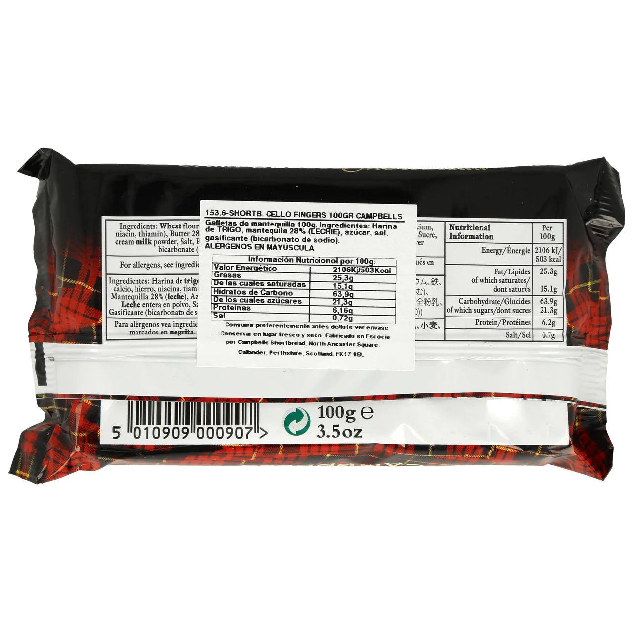 Galletas Shortbread 100 g.