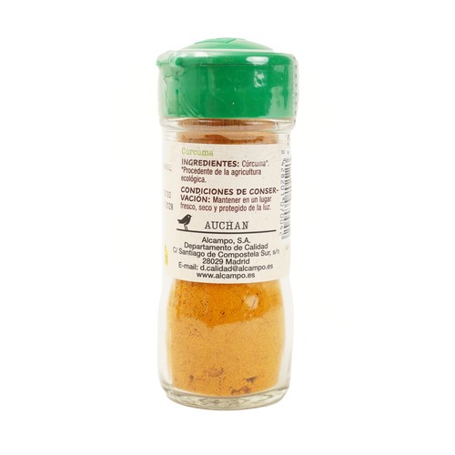 PRODUCTO ALCAMPO Bio Cúrcuma de procedencia ecológica 30 g.