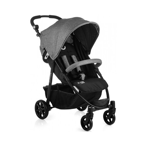 Silla de paseo para bebé hasta 15 kg, color negro, BABYNURSE Junior Y89.
