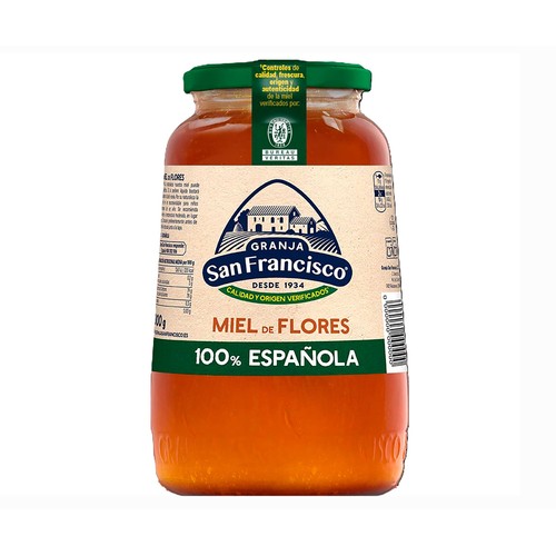 Miel de flores GRANJA SAN FRANCISCO frasco 1 kilogramo