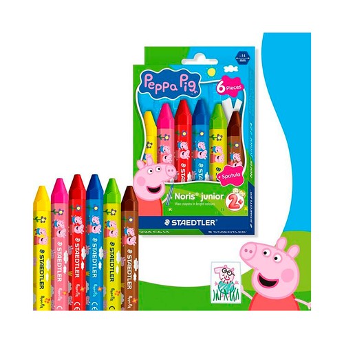 Set 6 ceras color noris junior - Peppa Pig. STAEDTLER