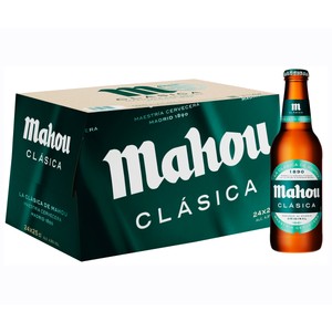 Imagen de MAHOU CLASICA Cerveza  pack 24 botellas. 25 cl.