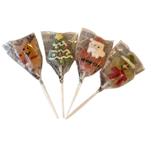 PRODUCTO ALCAMPO Piruleta de gominola con formas navideñas 10 g.