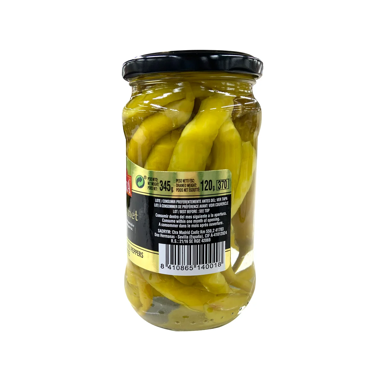 Guindillas vasca en vinagre 120 g.