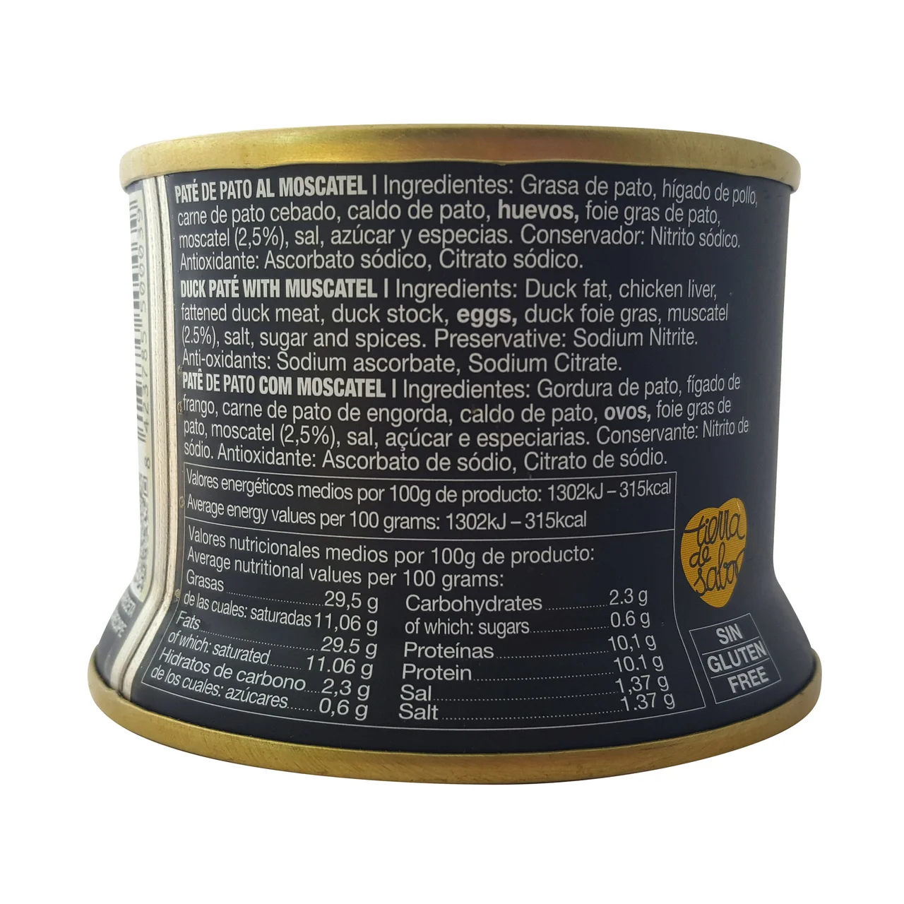 Paté de pato al moscatel 130 g.