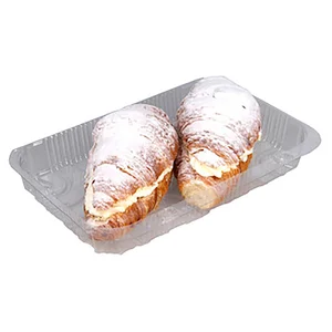 Croissants rellenos de nata 2 uds, 185 g.