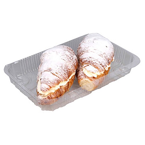 Croissants rellenos de nata 2 uds, 185 g.