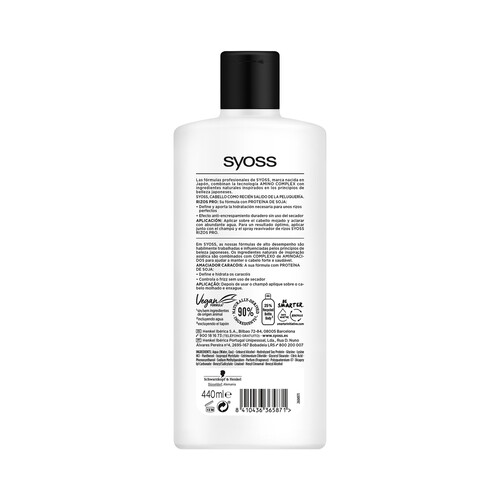 SYOSS Acondicionador para cabellos ondulados o rizados SYOSS Rizos pro 440 ml.