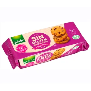GULLÓN Galletas cookies con pepitas de chocolate negro sin gluten 130 g.