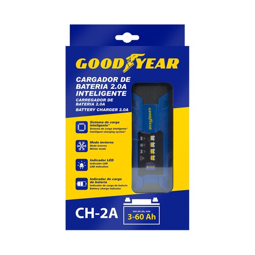 Cargador de batería 2.0A, 35W, compatible con 6 y 12V,  ABC PARTS.