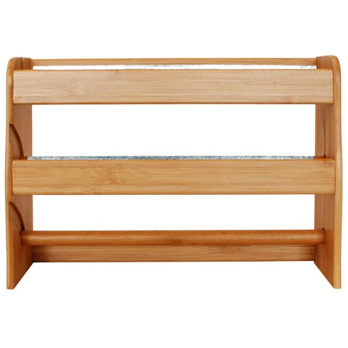 Portarrollos de cocina triple fabricado en madera de bambú INALSA.