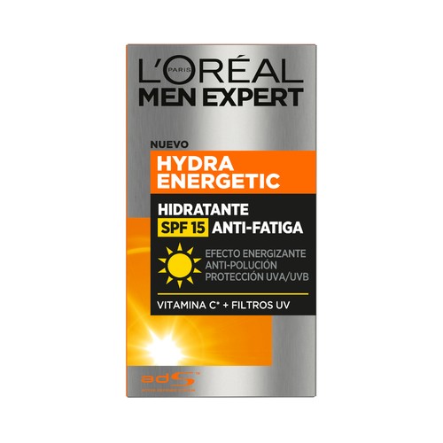 L"ORÉAL Crema facial hidratante y con efecto anti-fatiga L´ORÉAL Men expert hydra energetic 50 ml.