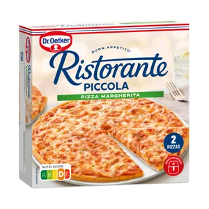 DR. OETKER Ristorante piccola Pizza margarita de base fina 272 g.