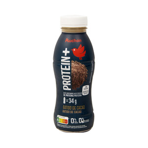 PRODUCTO ALCAMPO Bebida lactea al cacao, sin grasa ni azúcares añadidos y con alto contenido en proteína PRODUCTO ALCAMPO Protein+ 330 ml.