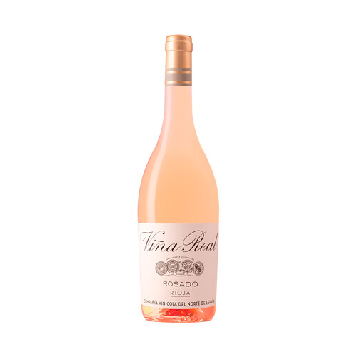 VIÑA REAL  Vino rosado con D.O. Rioja VIÑA REAL botella de 75 cl.