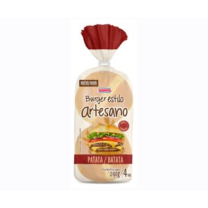 Imagen de BIMBO Pan de hamburguesa artesano patata 4 uds. 290 gr.