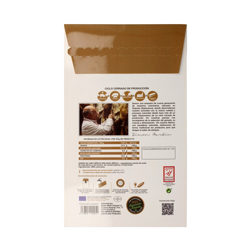 ALCAMPO PRODUCCIÓN CONTROLADA Jamón de cebo ibérico (50% raza ibérica) ALCAMPO PRODUCCIÓN CONTROLADA 80 g.