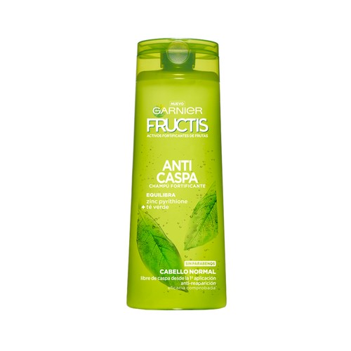 FRUCTIS de Garnier Champú anticaspa fortificante sin parabenos, para cabellos normales 360 ml.