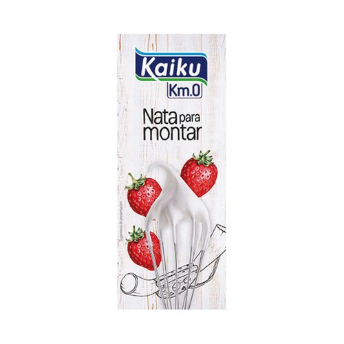 KAIKU Nata líquida (35 % de materia grasa) para montar KAIKU Km. 0 200 ml.