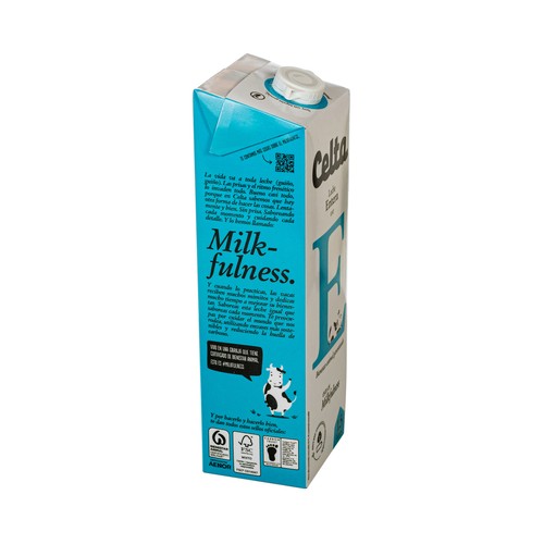 CELTA Leche entera de vaca con bienestar animal garantizado 4 x 1.5 l.