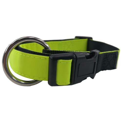 PRODUCTO ALCAMPO Collar de perro (2 cm.) reflectante, para perros S/M 36 - 44 cm.