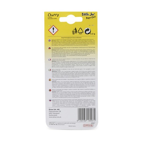 Ambientador de coche para colgar Little Joe Cherry, ROLMOVIL.