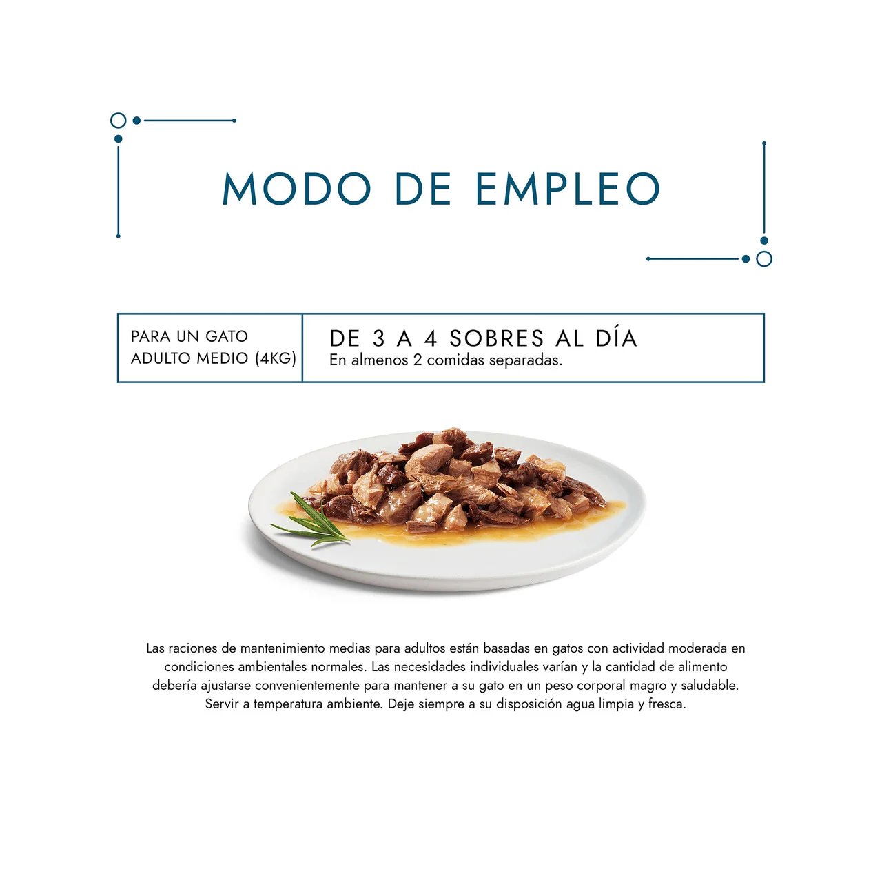 Gourmet Alimentación para gato húmeda en bolsas 8 uds 85 g.