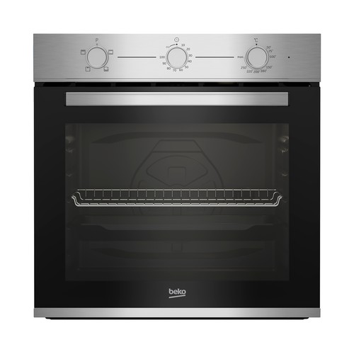 Horno convencional BEKO BIC12100XD STEAM SHINE, Inox, limpieza con vapor, A: 59,5cm, H: 59,4cm, F: 56,7cm.