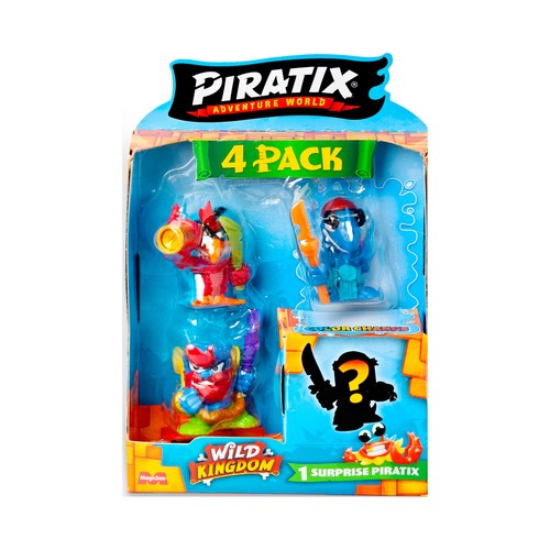Piratix Wild Kingdom Four Pack, modelos surtidos MAGIC BOX