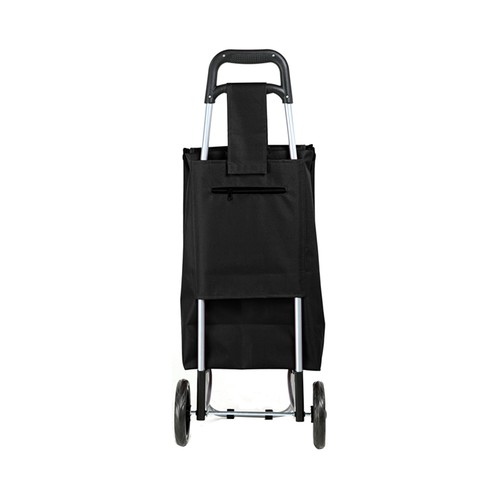 Carro de compra con 2 ruedas, color negro, 32 litros de capacidad, ACTUEL.