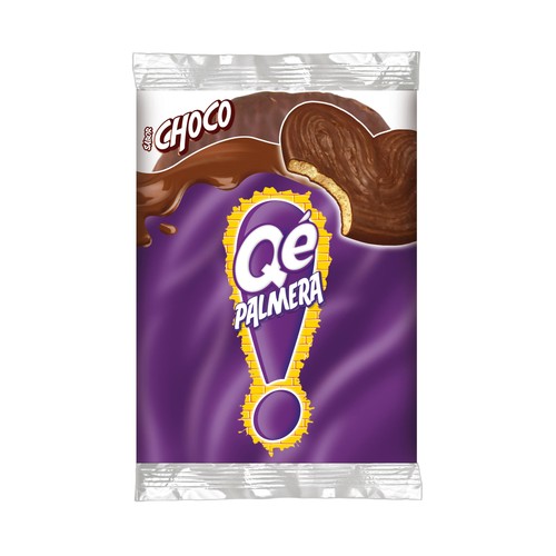 QÉ! Palmera sabor a chocolate QE!, 1 ud x110 g.