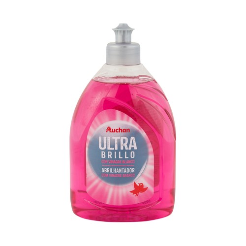 PRODUCTO ALCAMPO Detergente lavavajillas líquido ultra brillo, con vinagre blanco 500 ml.