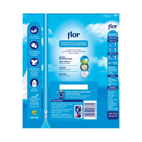 FLOR Original Suavizante concentrado - 70 lavados.