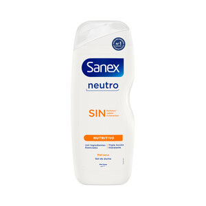 Imagen de SANEX Sin neutro Gel nutritivo para ducha o baño, para piel seca 600 ml.