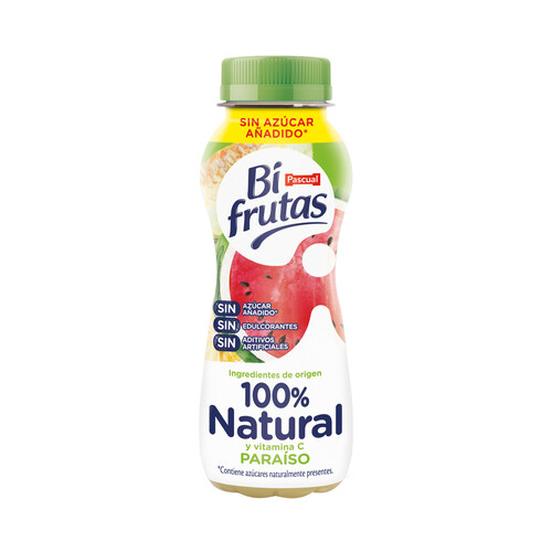 Leche con zumo de frutas del paraiso BIFRUTAS de Pascual 240 ml.