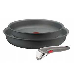 Imagen de Set de 2 sartenes de aluminio 22 y 26 cm con mango extraíble INGENIO TEFAL